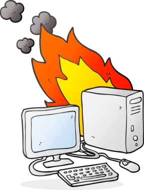 Bir insan tarafından çizilmiş serbest çizim çizgi film bilgisayarı