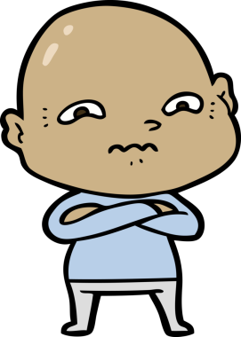 bir insan tarafından çizilmiş sinirli bir adam.