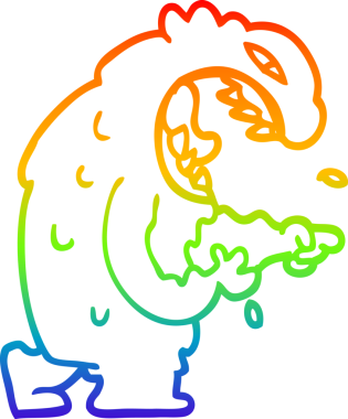 Bir insan tarafından çizilmiş bir cadılar bayramı karikatürü çizimi