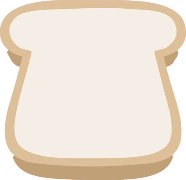 Bir insan tarafından çizilmiş bir dilim ekmek.