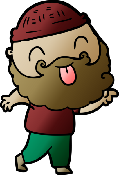 Bir insan tarafından çizilmiş sakallı bir adam.