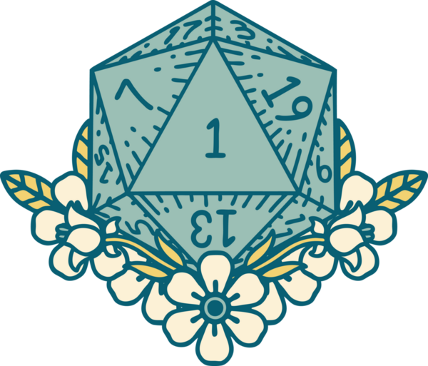 Retro Dövme Tarzı Doğal Zarlar Bir insan tarafından çizilmiş çiçek elementleri ile yuvarlanır