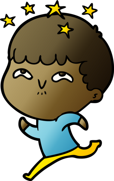 çizgi film bir insan tarafından çizilmiş hayret verici çocuk.