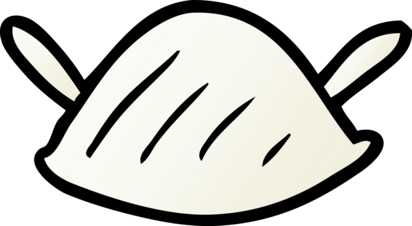 Bir insan tarafından çizilmiş tıbbi maske.