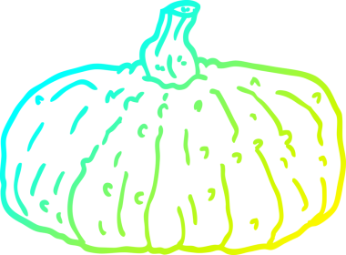 Bir insan tarafından çizilmiş bir çizgi balkabağı çizimi.