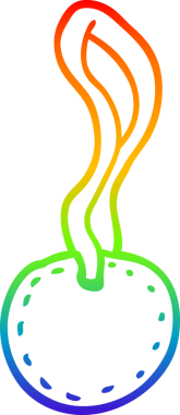 Bir insan tarafından çizilen çizgi film spor madalyasının çizimi.