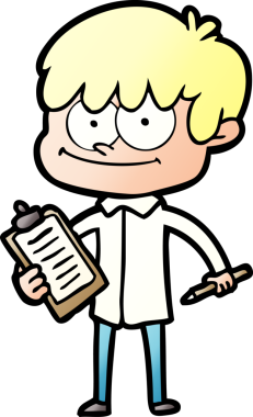 Bir insan tarafından çizilmiş mutlu çizgi film adamı.