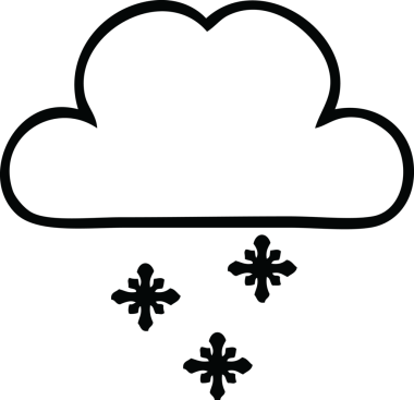 Bir insan tarafından çizilmiş fırtına kar bulutu çizimi