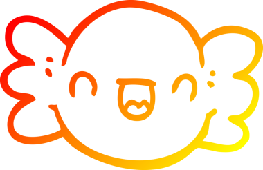 Bir insan tarafından çizilmiş bir karikatür çizimi.