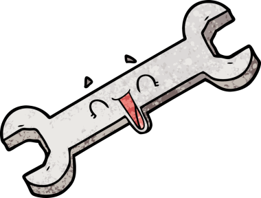 Bir insan tarafından çizilmiş bir çizgi film gülen anahtarı.