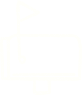 Bir insan tarafından çizilen posta kutusu tebeşiri