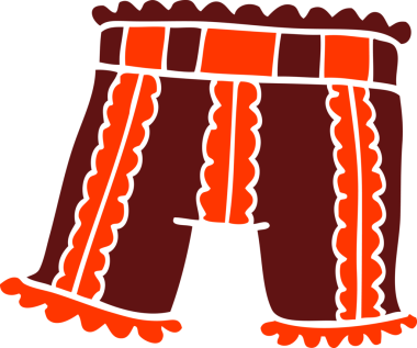 Bir insan tarafından çizilmiş karalama iç çamaşırı.