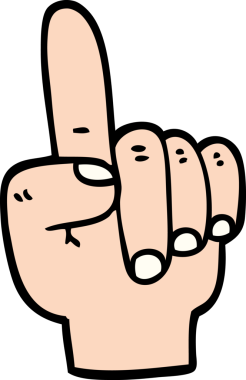 Bir insan tarafından çizilmiş el çizimi karikatür.