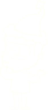 Bir insan tarafından çizilen Noel Adam Tebeşiri