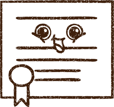 Bir insan tarafından çizilmiş Resmi Sertifika Kömür Çizimi