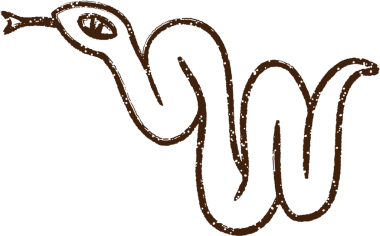 Bir insan tarafından çizilmiş Yılan Kömürü