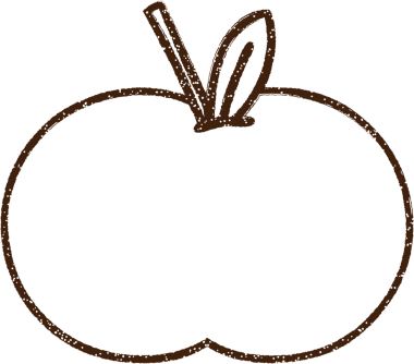 Bir insan tarafından çizilen meyve kömürü.