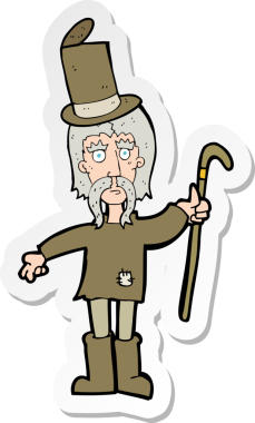 Bir insan tarafından çizilmiş şansının üzerine çizgi film karakterinin çıkartması.