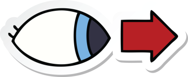 Bir insan tarafından çizilmiş bir karikatür gözünün çıkartması.