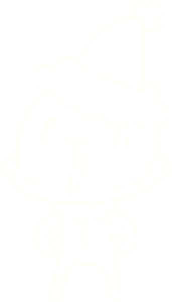 Bir insan tarafından çizilen Noel Robotu Tebeşiri