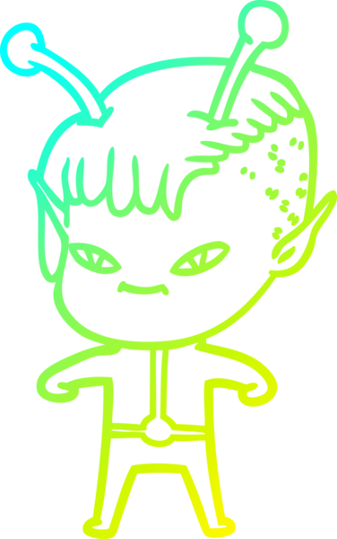 Bir insan tarafından çizilmiş, soğuk bir çizgi roman çizimi.