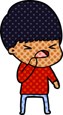 Çizgi film bir insan tarafından çizilmiş stresli adam