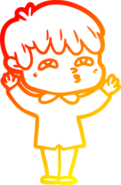 Bir insan tarafından çizilmiş, karikatür meraklısı bir adamın sıcak çizgi çizimi