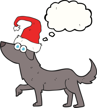 Bir insan tarafından çizilmiş serbest çizim baloncuk köpek.