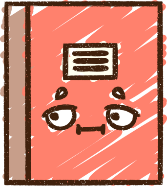 Bir insan tarafından çizilmiş Kitap Tebeşiri