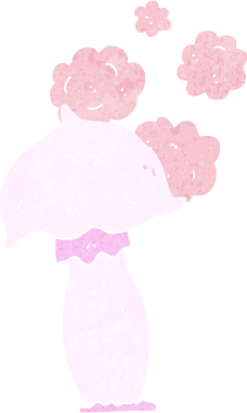 bir insan tarafından çizilmiş mantar mantarı