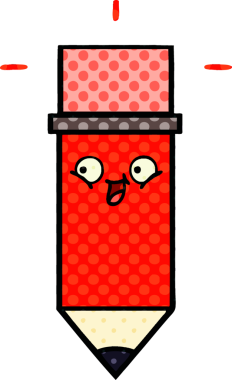 bir insan tarafından çizilmiş bir kalemin karikatürü.