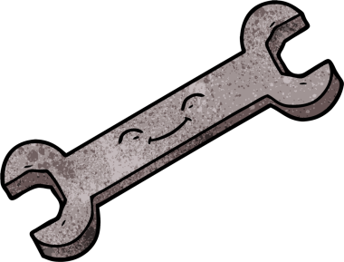 Bir insan tarafından çizilmiş çizgi film anahtarı.