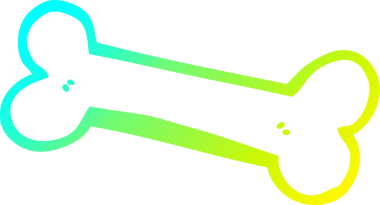 Bir insan tarafından çizilmiş bir karikatürün soğuk gradyan çizgisi.