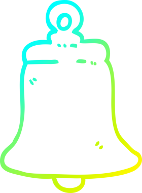 Bir insan tarafından çizilmiş bir karikatür zil çizimi.