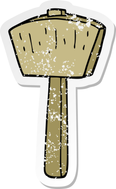 Bir insan tarafından çizilmiş karikatür sopası.