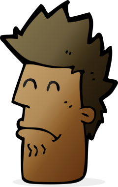 Çizgi filmdeki adam bir insan tarafından çizilmiş hasta hissediyor.