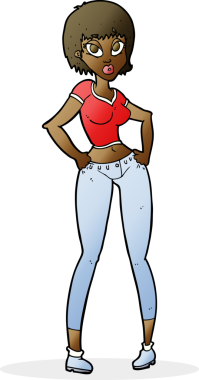 Bir insan tarafından çizilmiş güzel bir kadın.