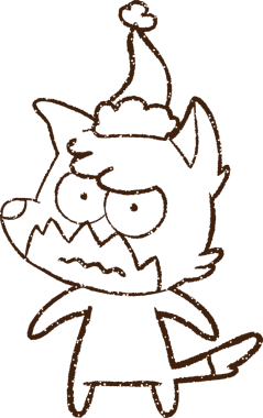 Noel Tilkisi Kömürü Bir insan tarafından çizilmiş