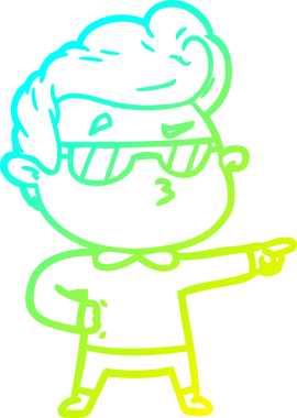 Bir insan tarafından çizilmiş karikatür karikatürü.