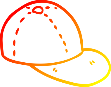 Bir insan tarafından çizilmiş çizgi filmin sıcak gradyan çizimi.
