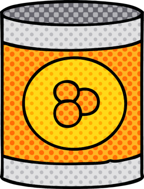 Bir insan tarafından çizilmiş bir kutu şeftali karalaması.