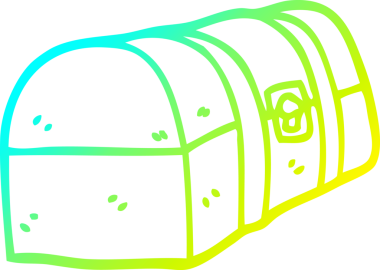 Bir insan tarafından çizilmiş bir karikatür kutusunun soğuk gradyan çizgisi