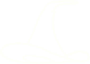 Bir insan tarafından çizilen Büyücü Şapkası Tebeşiri