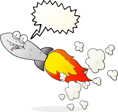 Bir insan tarafından çizilmiş serbest konuşma balonu karikatür füzesi