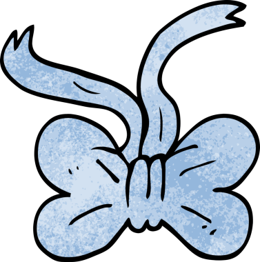 Bir insan tarafından çizilmiş karikatür papyonu.