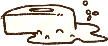 Bir insan tarafından çizilmiş sabun tebeşiri.