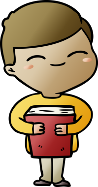 Bir insan tarafından çizilmiş gülümseyen çocuk.