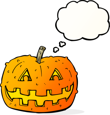 Bir insan tarafından çizilmiş balkabağı.