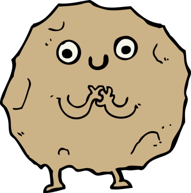 bir insan tarafından çizilmiş karikatür rock karakteri