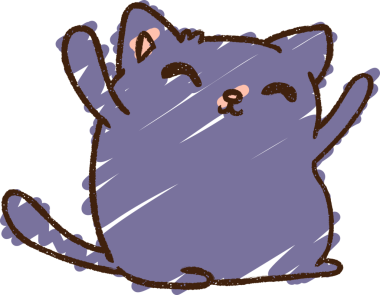 Bir insan tarafından çizilen Kedi Tebeşiri